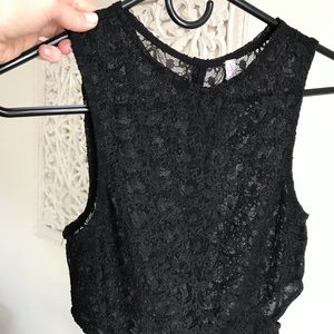 BLACK LACE SHORT FREE PEOPLE INTIMATES DRESS